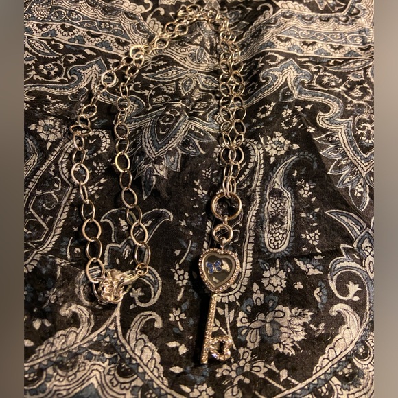 Locket Charm Skeleton Key Necklace - Picture 4 of 4